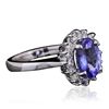 Image 2 : 14KT White Gold 2.37ct Tanzanite and Diamond Ring