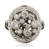 Image 3 : 14KT White Gold 0.81ctw Diamond Ring