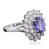 Image 2 : 14KT White Gold 2.55ct Tanzanite and Diamond Ring