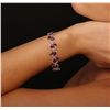 Image 1 : 14KT White Gold 15.67ctw Ruby and Diamond Bracelet