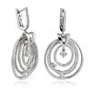 Image 2 : 14KT White Gold 1.74ctw Diamond Earrings