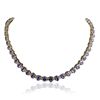 Image 1 : 14KT Yellow Gold 38.71ctw Tanzanite and Diamond Necklace