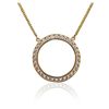 Image 3 : 18KT Yellow Gold 1.25ctw Diamond Pendant With Chain