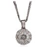 Image 3 : 14KT White Gold 0.96ctw Diamond Pendant With Chain