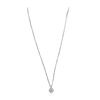 Image 4 : 14KT White Gold 0.96ctw Diamond Pendant With Chain