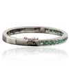 Image 2 : 14KT White Gold 2.10ctw Emerald Bangle