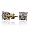 Image 2 : 14KT Yellow Gold 1.62ctw Diamond Earrings