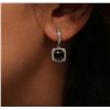 Image 1 : 14KT White Gold 5.18ctw Black Diamond Earrings