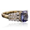 Image 2 : 14KT Yellow Gold 2.19ct Tanzanite and Diamond Ring