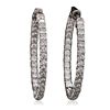 Image 1 : 14KT White Gold 2.94ctw Diamond Earrings