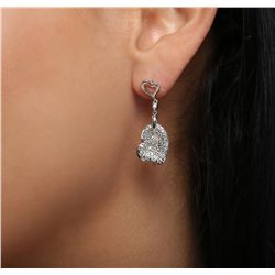 14KT White Gold 0.29ctw Diamond Earrings