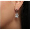 Image 1 : 14KT White Gold 0.29ctw Diamond Earrings