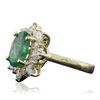 Image 2 : 14KT Yellow Gold 2.08ct Emerald and Diamond Ring