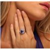 Image 1 : 14KT Two-Tone Gold 3.64ct Tanzanite and Diamond Ring