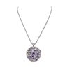 Image 3 : 14KT White Gold 8.59ctw Tanzanite and Diamond Pendant With Chain