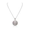 Image 3 : 14KT White Gold 1.63ctw Diamond Pendant With Chain