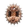 Image 3 : 14KT Rose Gold 26.21ct GIA Certified Morganite and Diamond Ring