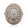 Image 3 : 14KT Rose Gold 1.43ctw Diamond Ring