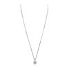 Image 2 : 14KT White Gold 0.97ctw Diamond Pendant With Chain