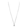 Image 2 : 14KT White Gold 0.97ctw Diamond Pendant With Chain