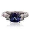 Image 1 : 14KT White Gold 2.52ct Tanzanite and Diamond Ring