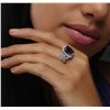 Image 6 : 14KT White Gold 4.23ct Tanzanite and Diamond Ring