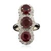 Image 3 : 14KT White Gold 9.16ctw Ruby and Diamond Ring