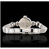 Image 4 : Ladies Bulova 14KT and 10KT White Gold 0.22ctw Diamond Wristwatch