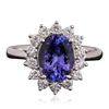 Image 3 : 14KT White Gold 2.33ct Tanzanite and Diamond Ring