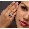 Image 2 : 14KT Yellow Gold 3.24ct Tanzanite and Diamond Ring