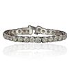 Image 3 : 14KT White Gold 15.06ctw Diamond Tennis Bracelet