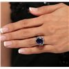 Image 1 : 14KT Yellow Gold 11.78ct GIA Cert Tanzanite and Diamond Ring