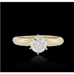 14KT Yellow Gold 1.10ct Brilliant Cut Diamond Solitaire Ring