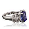 Image 2 : 18KT White Gold 2.15ct Tanzanite and Diamond Ring