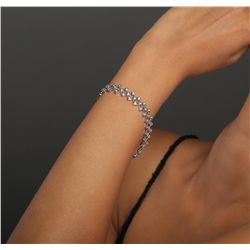 18KT White Gold 0.65ctw Diamond Bracelet