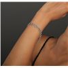 Image 1 : 18KT White Gold 0.65ctw Diamond Bracelet