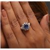 Image 3 : 18KT White Gold 1.35ct Sapphire and Diamond Ring