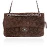 Image 9 : Chanel Brown Suede Maxi Flap Bag