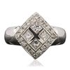 Image 3 : 14KT White Gold 0.76ctw Diamond Ring