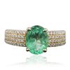 Image 3 : 14KT Yellow Gold 1.97ct Emerald and Diamond Ring