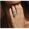 Image 5 : 14KT Yellow Gold 1.97ct Emerald and Diamond Ring