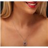 Image 1 : 14KT Two-Tone Gold 1.53ct Ruby and Diamond Pendant With Chain