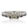 Image 3 : 14KT White Gold 0.80ctw Diamond Ring