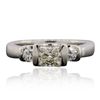 Image 3 : 14KT White Gold 0.80ctw Diamond Ring