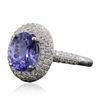 Image 2 : 14KT White Gold 2.51ct Tanzanite and Diamond Ring