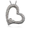 Image 3 : 14KT White Gold 1.35ctw Diamond Pendant With Chain