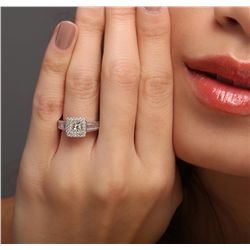 18KT White Gold 1.57ctw Diamond Ring