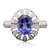 Image 1 : 14KT White Gold 2.13ct Tanzanite and Diamond Ring