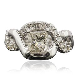 14KT White Gold 1.87ctw Diamond Ring