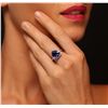 Image 1 : 14KT Two-Tone Gold 6.18ct Tanzanite and Diamond Ring